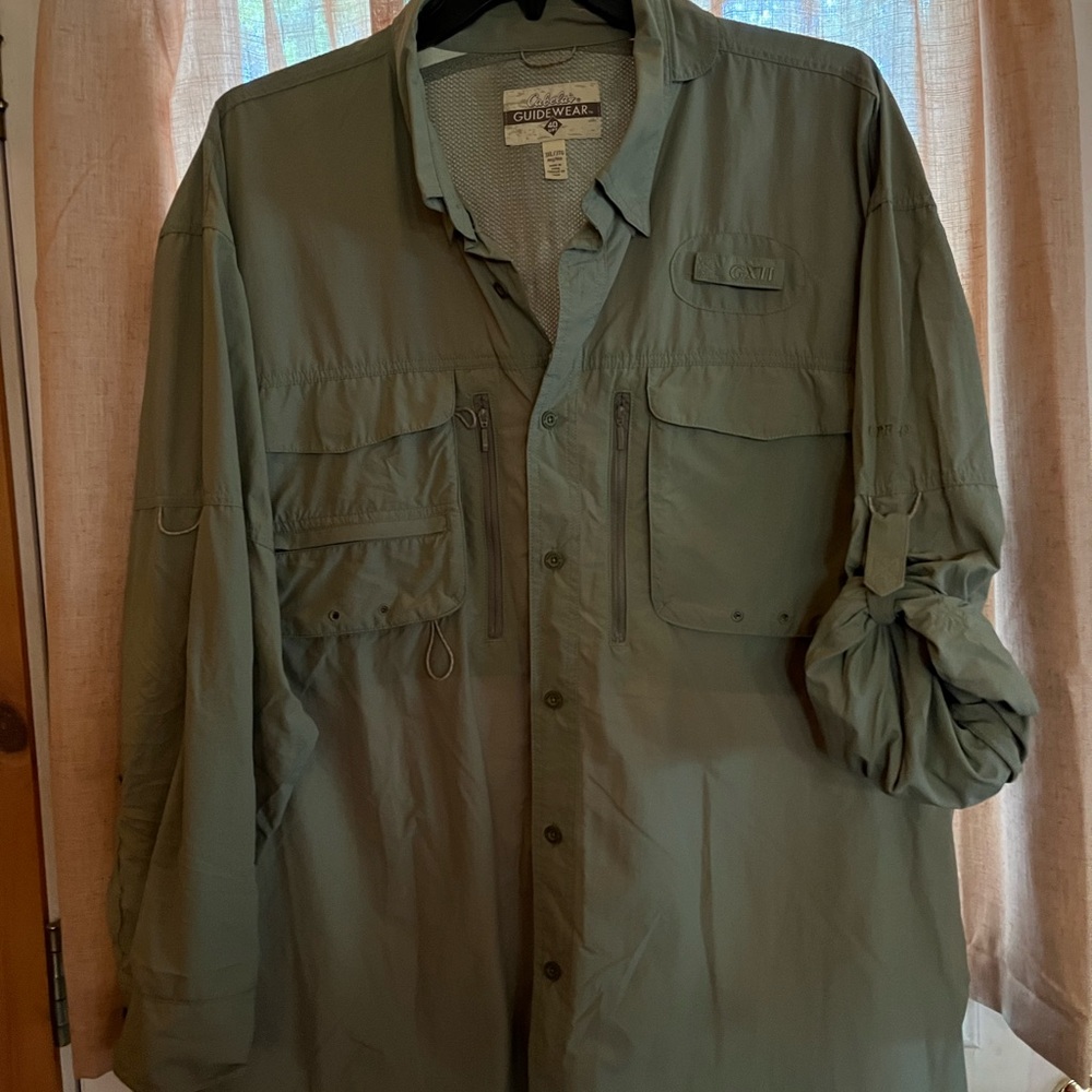 Men's Green Sporty Long Sleeve Shirt